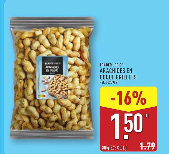 Arachides en coque grillées