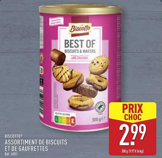 ASSORTIMENT DE BISCUITS ET DE GAUFRETTES