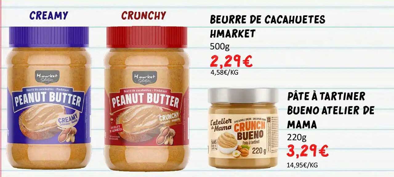 Beurre de cacahuètes Hmarket
