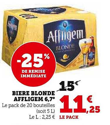 BIERE BLONDE AFFLIGEM 6,7°