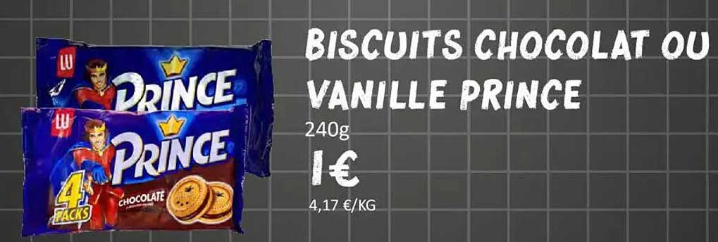 Biscuits Chocolat ou Vanille Prince
