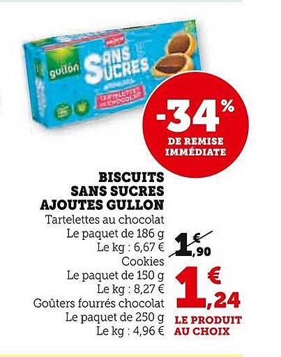 BISCUITS SANS SUCRES AJOUTES GULLON