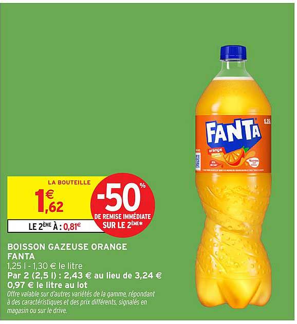 BOISSON GAZEUSE ORANGE FANTA