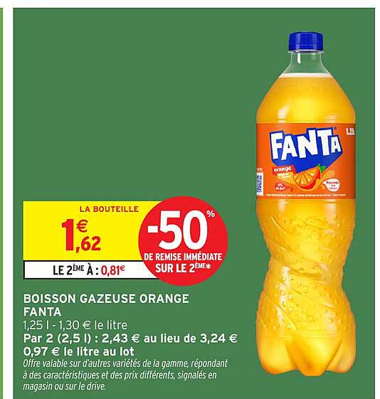 BOISSON GAZEUSE ORANGE FANTA
