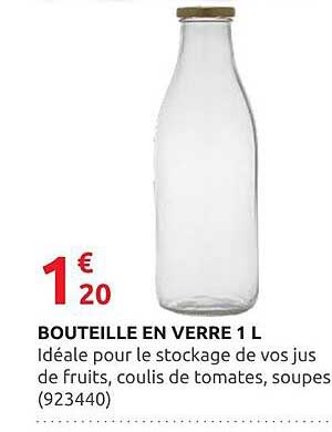 BOUTEILLE EN VERRE 1 L