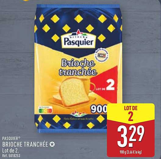 Brioche tranchée Lot de 2