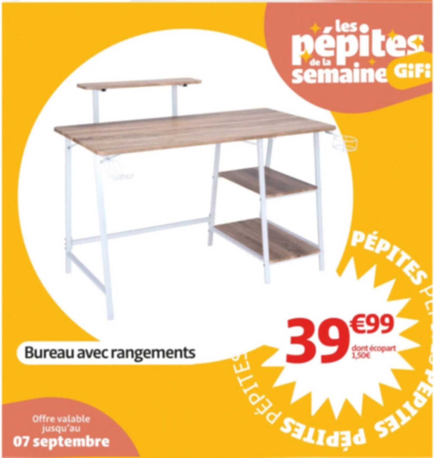Bureau avec rangements