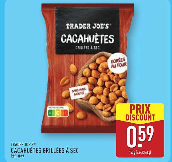 Cacahuètes grillées à sec