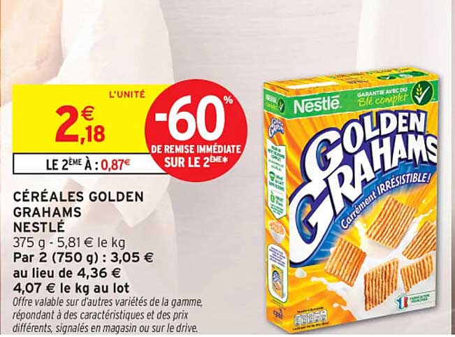 CÉRÉALES GOLDEN GRAHAMS NESTLÉ