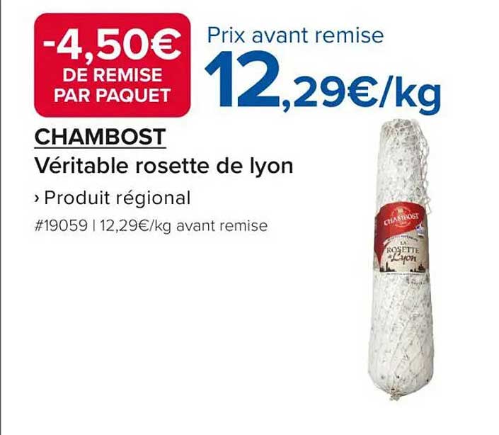 CHAMBOST Veritable rosette de lyon