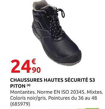 CHAUSSURES HAUTES SÉCURITÉ S3 PITON