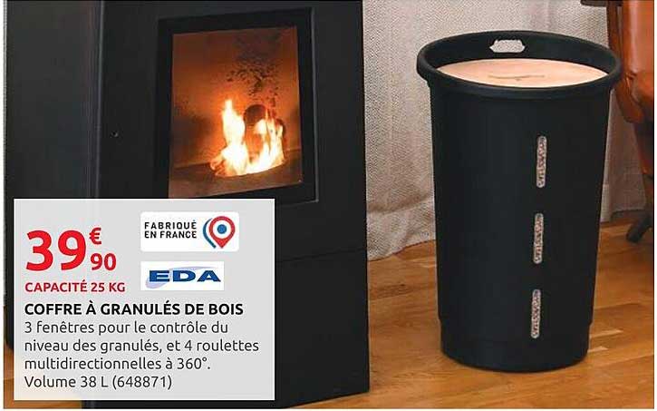 COFFRE À GRANULÉS DE BOIS