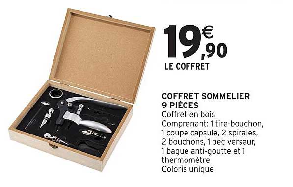 COFFRET SOMMELIER 9 PIÈCES