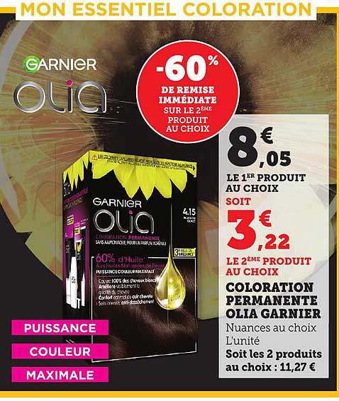 COLORATION PERMANENTE OLIA GARNIER