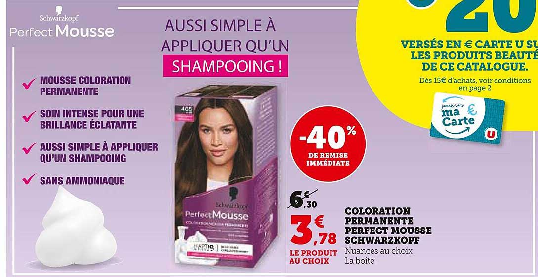 COLORATION PERMANENTE PERFECT MOUSSE SCHWARZKOPF