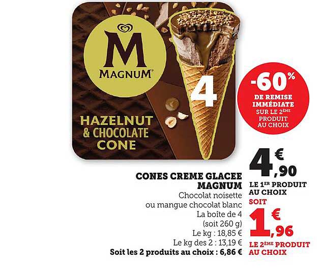 CONES CREME GLACEE MAGNUM