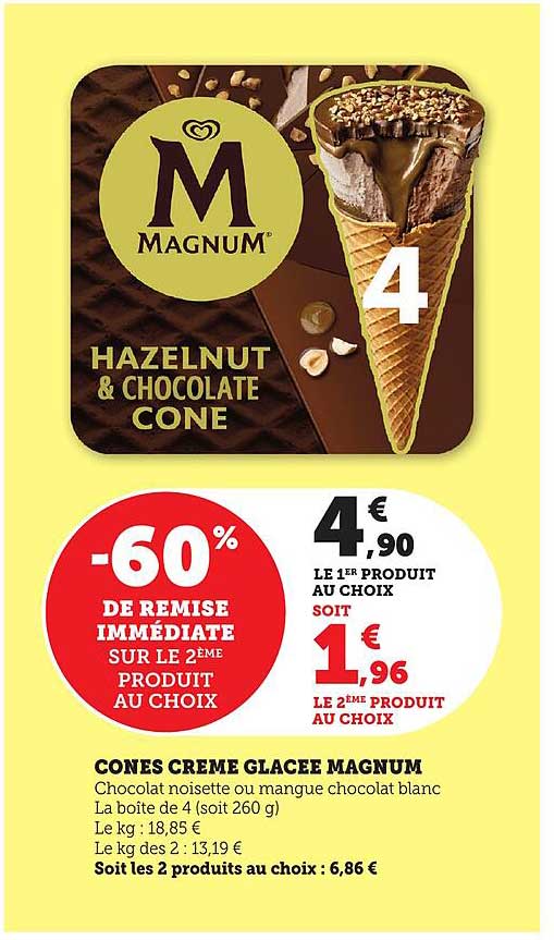 CONES CREME GLACEE MAGNUM