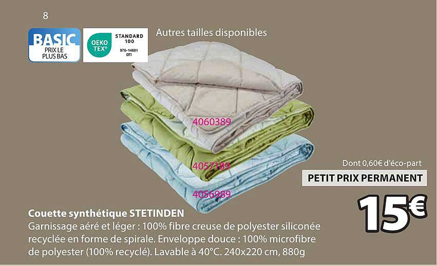 Couette synthétique STEITINDEN