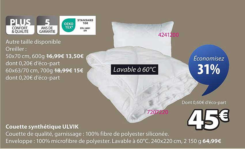 Couette synthétique ULVIK