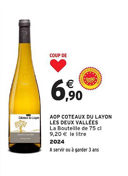Coup de cœur AOP Coteaux du Layon Les Deux Vallées