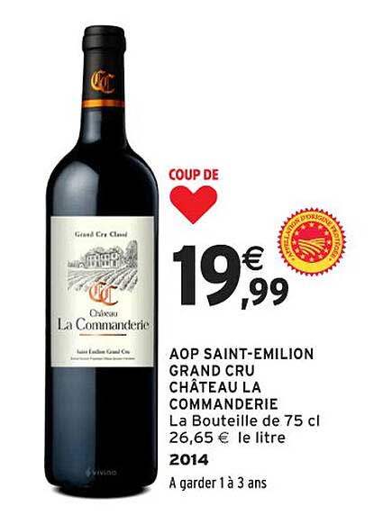 Coup de cœur : AOP Saint-Émilion Grand Cru Château La Commanderie