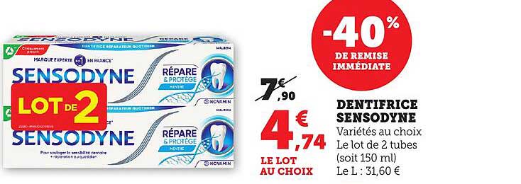DENTIFRICE SENSODYNE