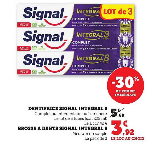 DENTIFRICE SIGNAL INTEGRAL 8