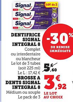 DENTIFRICE SIGNAL INTEGRAL 8