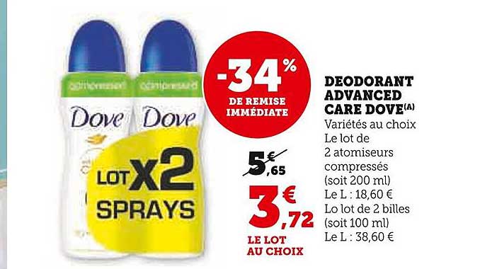 DEODORANT ADVANCED CARE DOVE