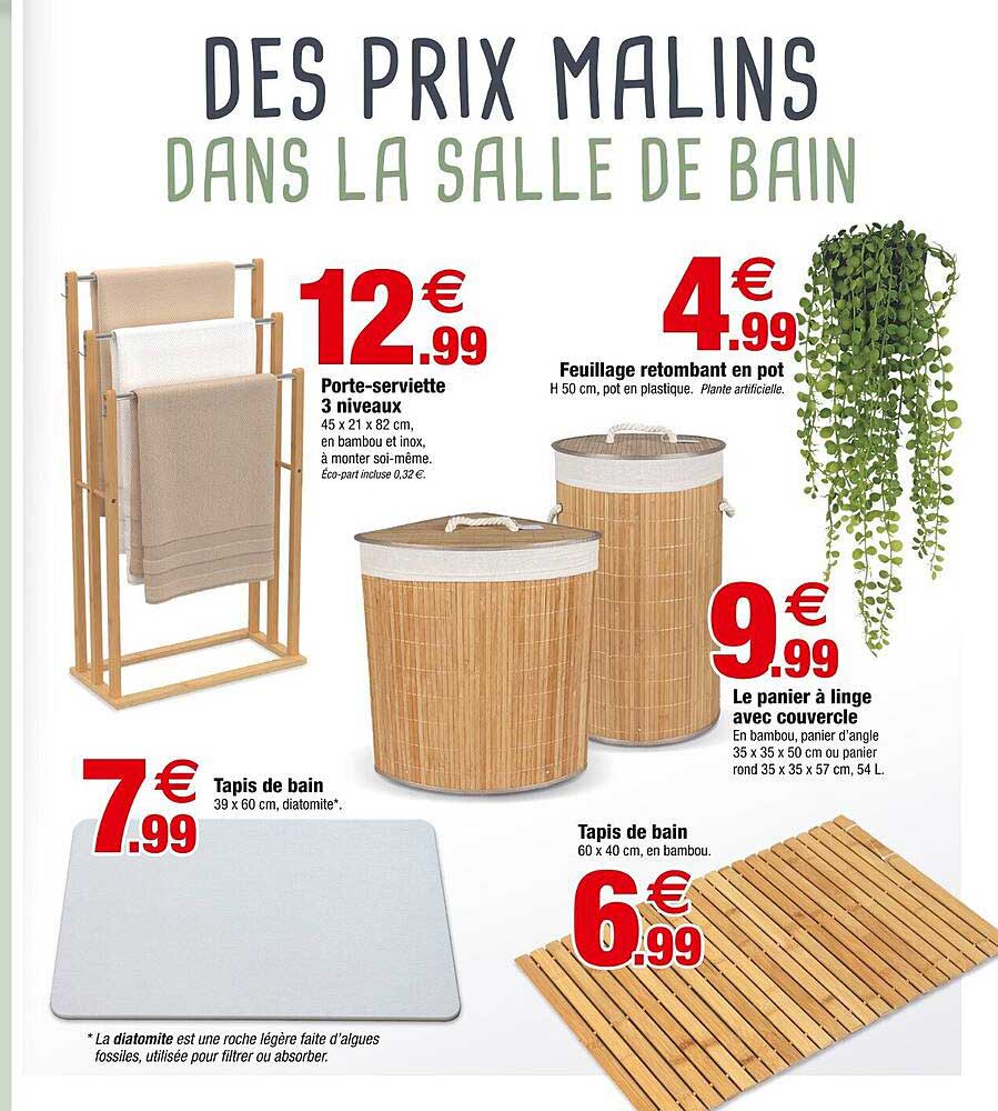 DES PRIX MALINS DANS LA SALLE DE BAIN