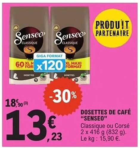 DOSSETTES DE CAFÉ “SENSEO”