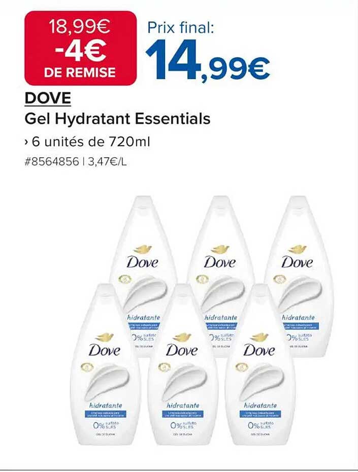 DOVE Gel Hydratant Essentials