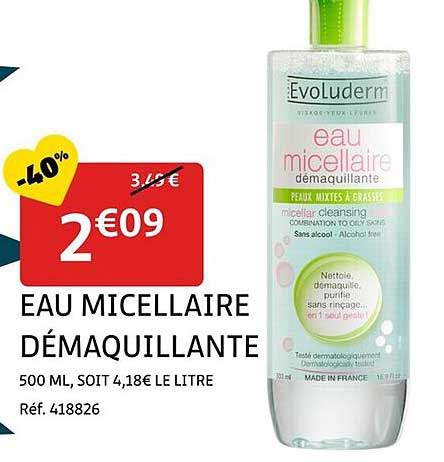 EAU MICELLAIRE DÉMAQUILLANTE
