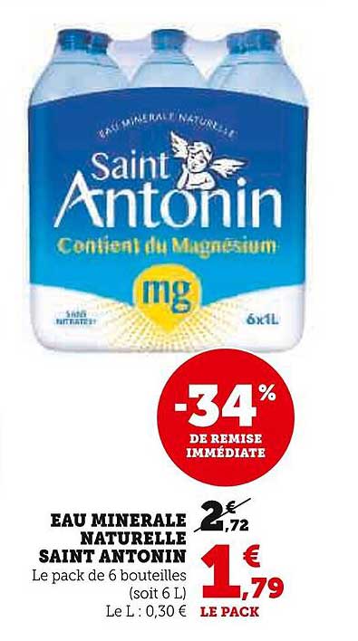 EAU MINERALE NATURELLE SAINT ANTONIN