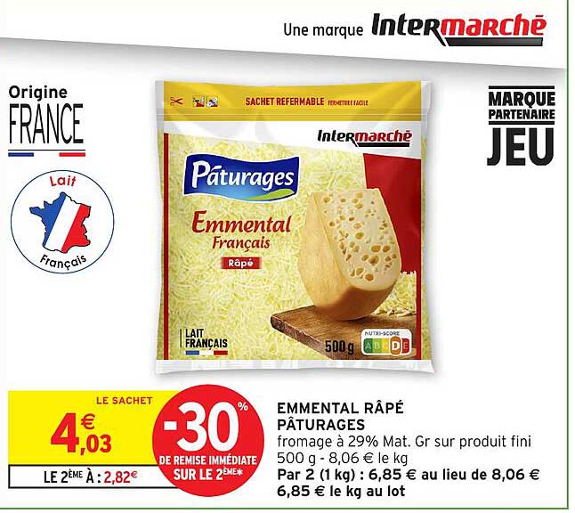 EMMENTAL RÂPÉ PÂTURAGES