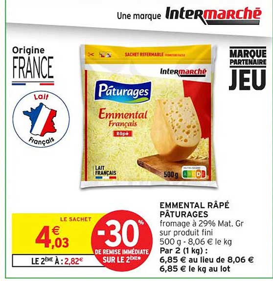 EMMENTAL RÂPÉ PÂTURAGES