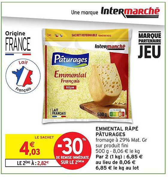 EMMENTAL RÂPÉ PÂTURAGES