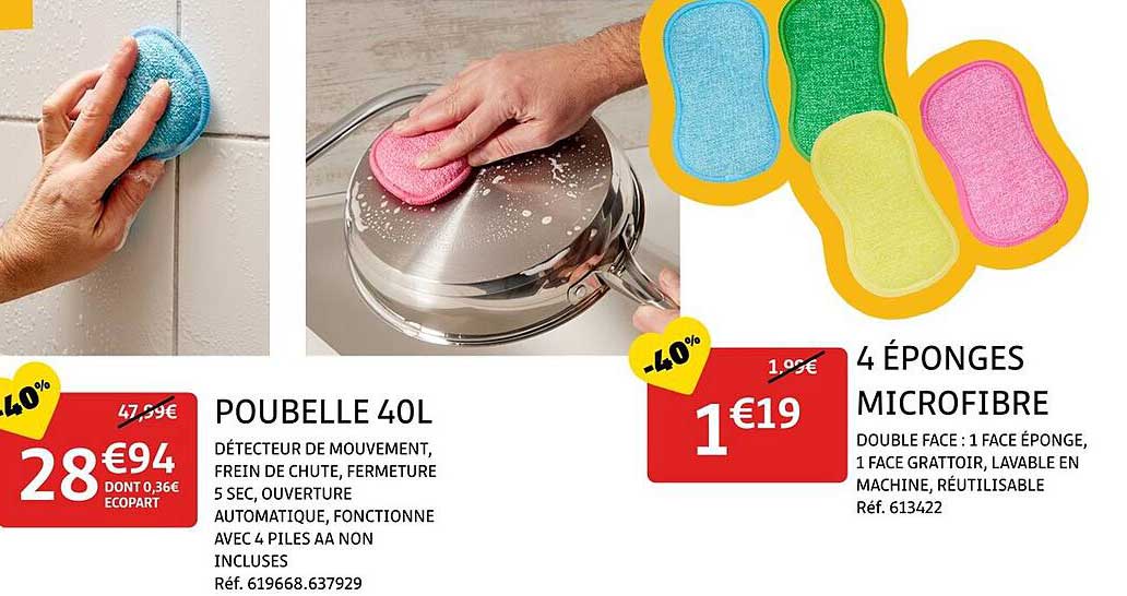 ÉPONGES MICROFIBRE