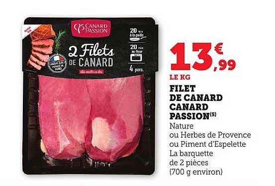 FILET DE CANARD CANARD PASSION