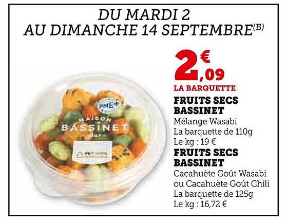 FRUITS SECS BASSINET