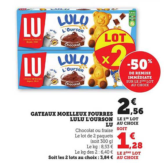 GATEAUX MOELLEUX FOURRES LULU L'OURSON