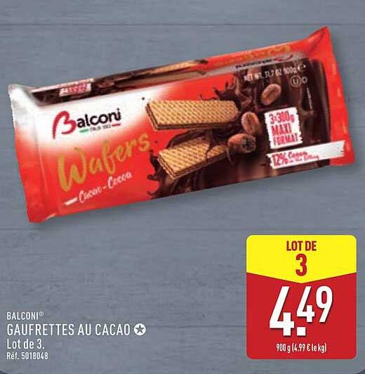 GAUFRETTES AU CACAO