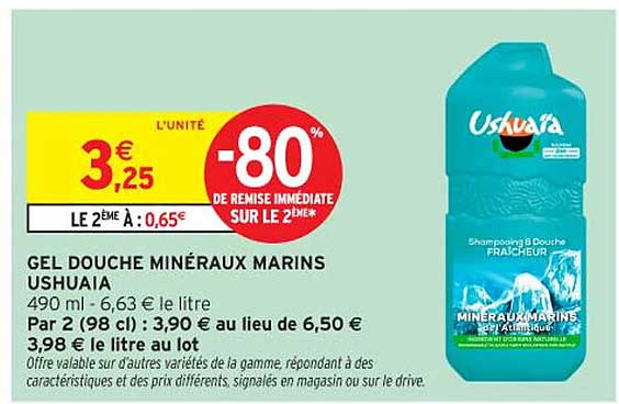 GEL DOUCHE MINÉRAUX MARINS USHUAIA