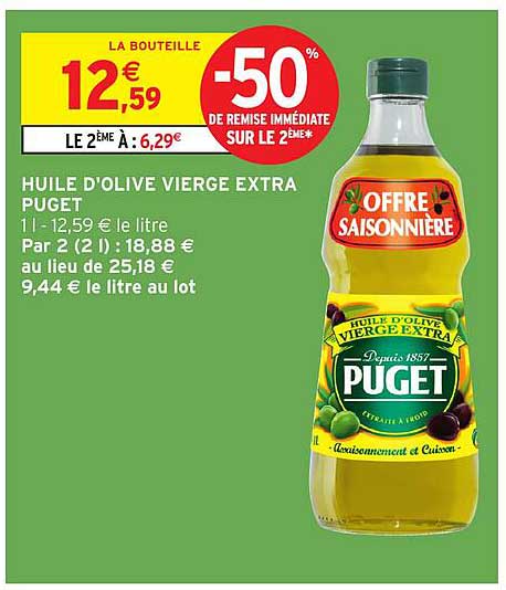 HUILE D'OLIVE VIERGE EXTRA PUGET