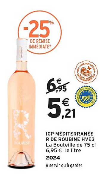 IGP MÉDITERRANÉE R DE ROUBINE HVE3