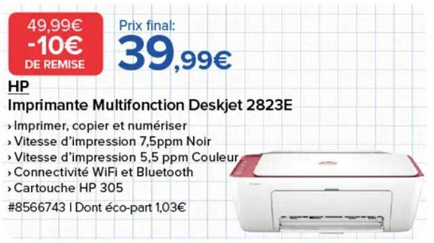 Imprimante Multifonction Deskjet 2823E