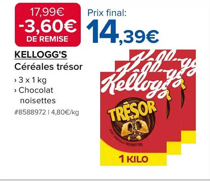 KELLOGG’S Céréales trésor