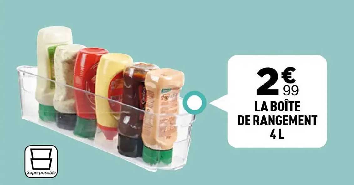 LA BOÎTE DE RANGEMENT 4 L