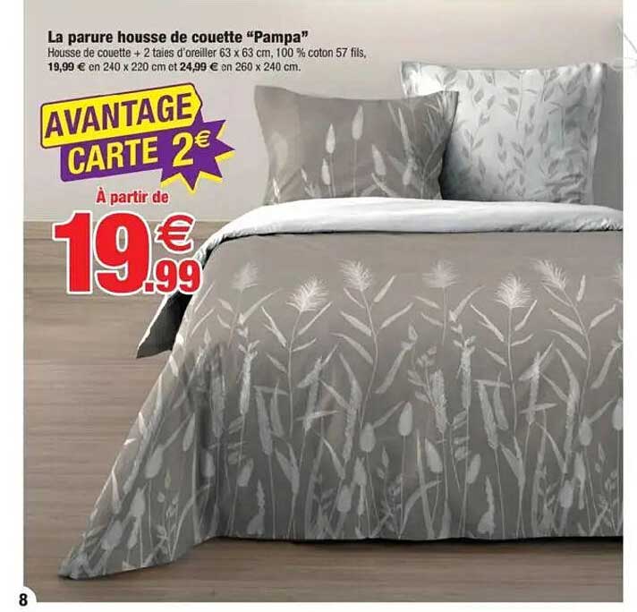 La parure housse de couette “Pampa”