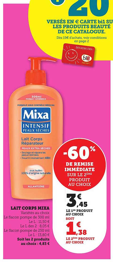 Lait Corps Mixa Réparateur